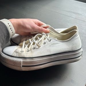 women converse platform low shoes